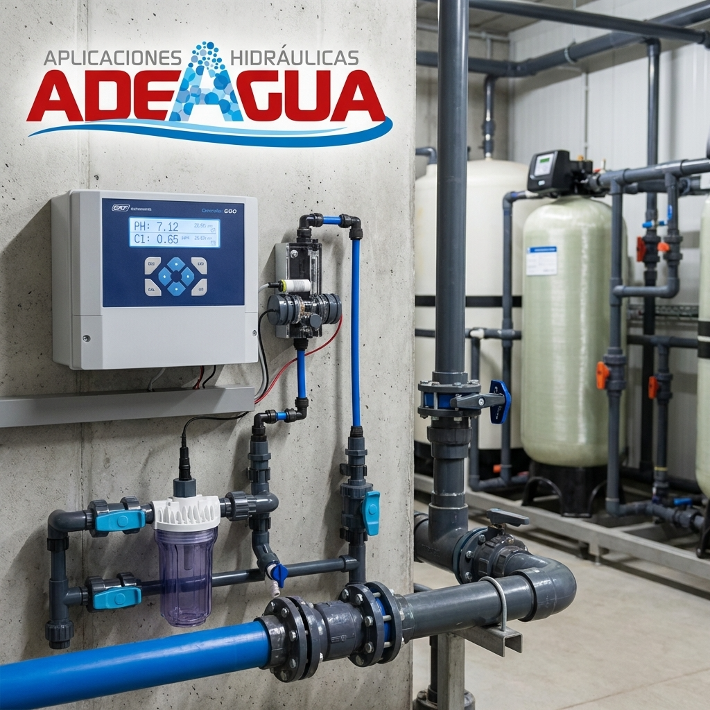 Controlador ADEL 650 con electrodo de ph en Panel